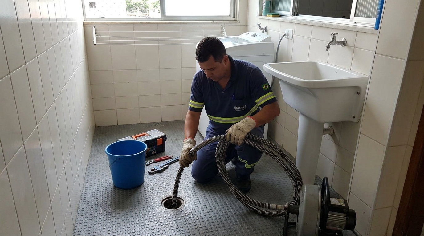 Desobstrução na Cozinha em Morada do Sol, Patos de Minas‑MG